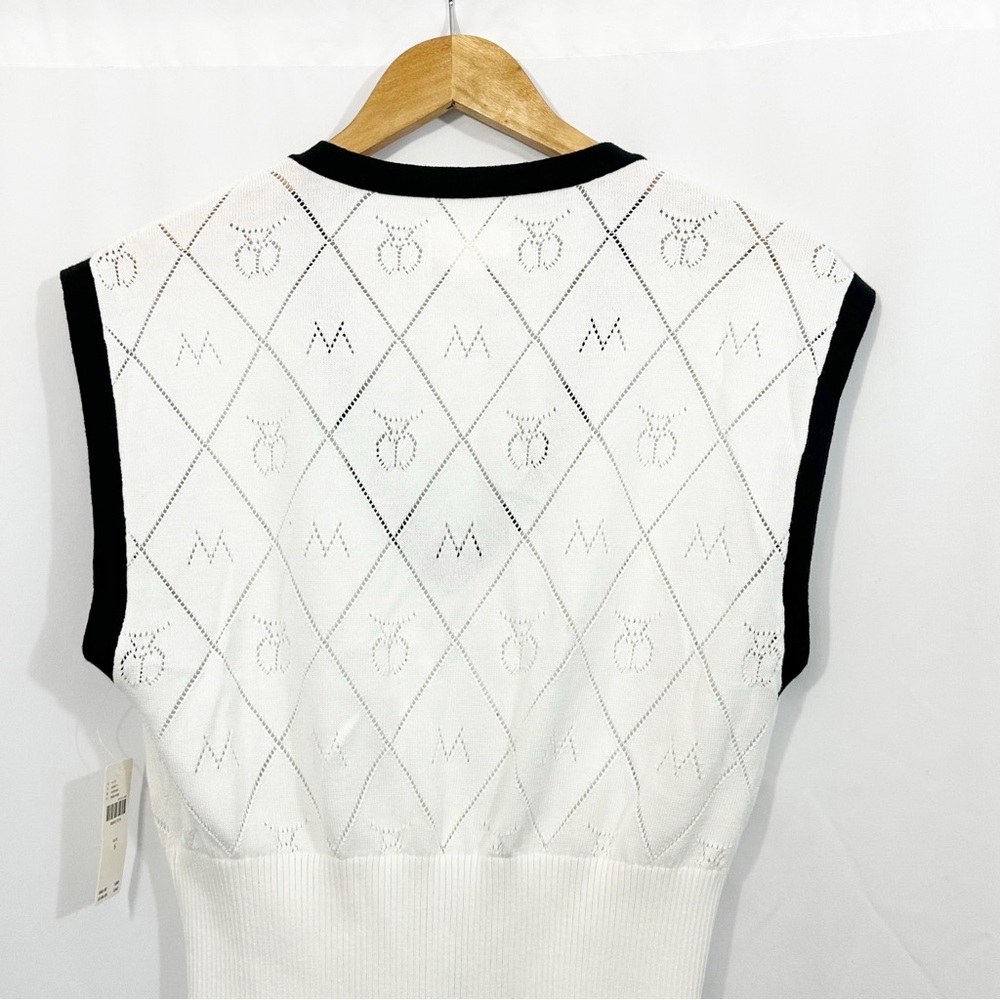 NWT Anthropologie Violette Icon Logo Knit Sweater Vest Top - Picture 8 of 13